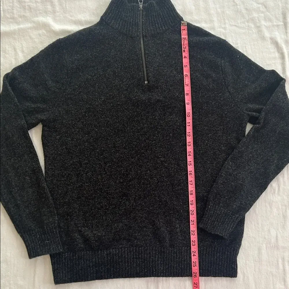 J.Crew Men’s M Rugged Merino Wool Quarter Zip Sweater Preppy Heritage